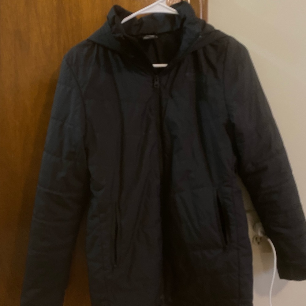 Midi length north face parka